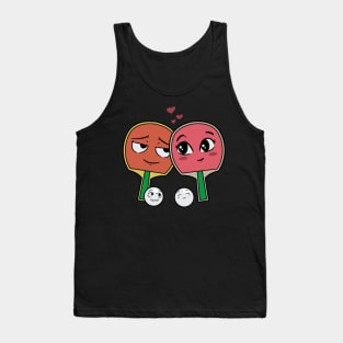 Ping Pong Table Tennis Tabletennis Couple Family Gift Tank Top